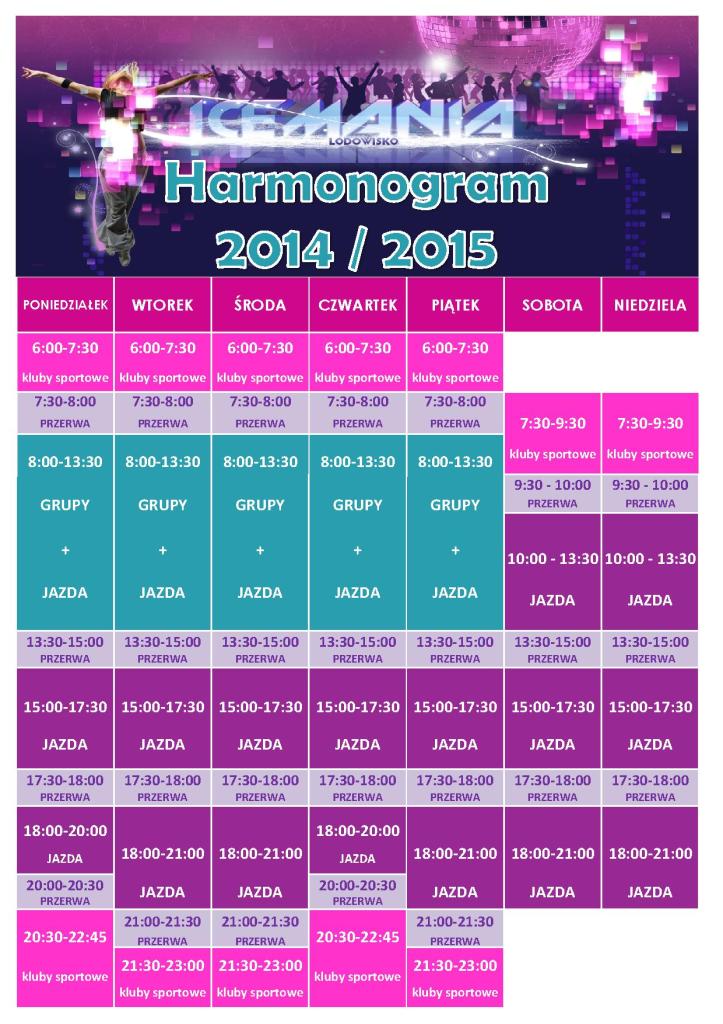 icemania harmonogram 2014