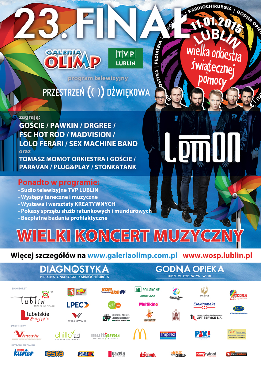 XXIII-Finał-WOŚP-w-Lublinie-Galeria-Olimp-11.01.2015-r.-plakat
