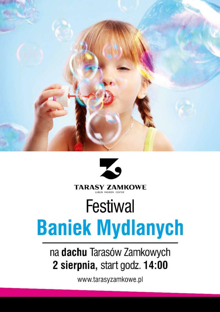 Plakat Festiwal Baniek Mydlanych w Lublinie